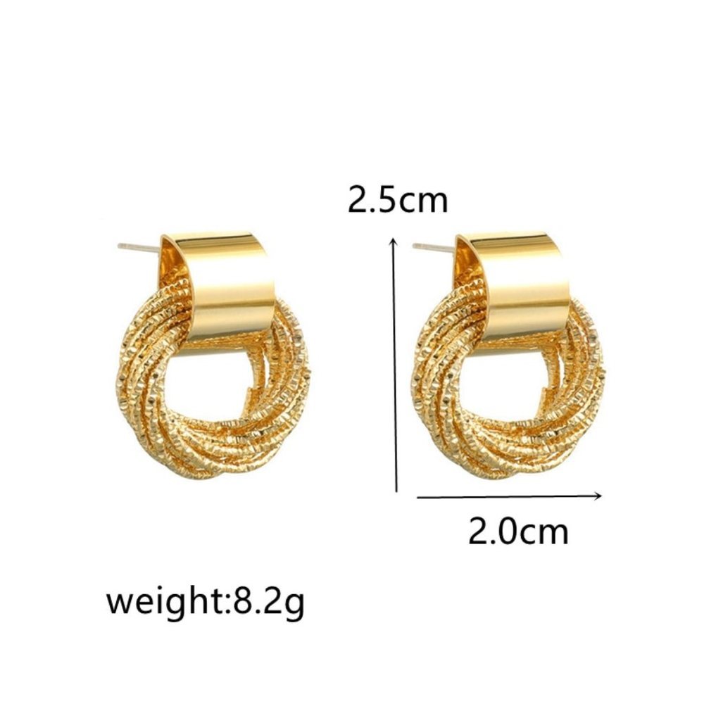 Earrings Women Circle Stud Bohemian Retro Hoop Drop Cute Trendy Jewelry - Picture 6 of 6